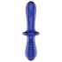 Satisfyer - dobbelt dildo i glas - to ender - blå
