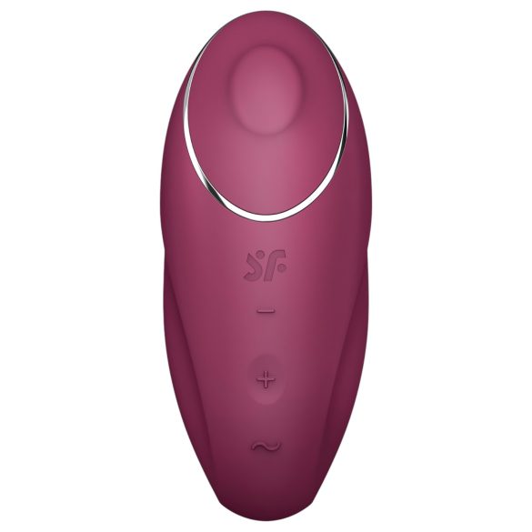 Satisfyer Tap & Climax 1 - 2i1 vibrator og klitoris stimulator (rød)