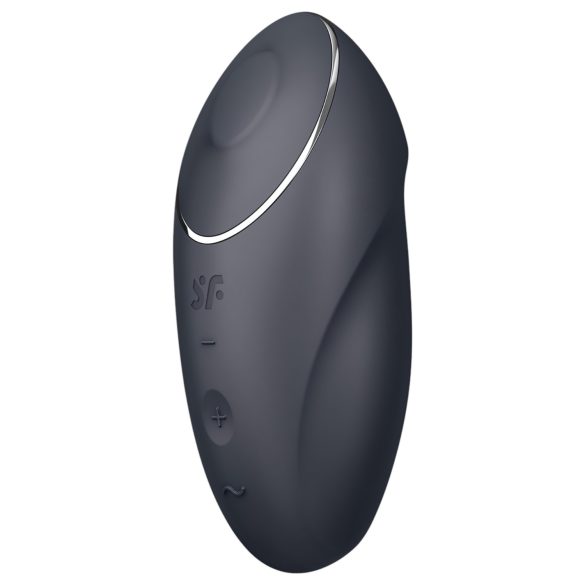 Satisfyer Tap & Climax 1 - 2i1 klitoris vibrator (sort)