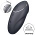 Satisfyer Tap & Climax 1 - 2i1 klitoris vibrator (sort)