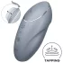 Satisfyer - klitoris vibrator og dildo - 2i1 - grå