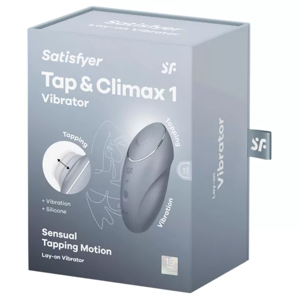 Satisfyer - klitoris vibrator og dildo - 2i1 - grå