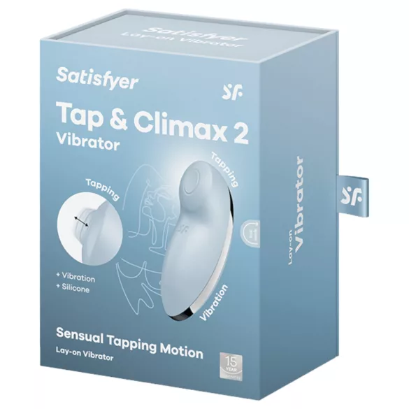 Satisfyer - klitorisvibrator og vibrator - 2i1 funktion - blå