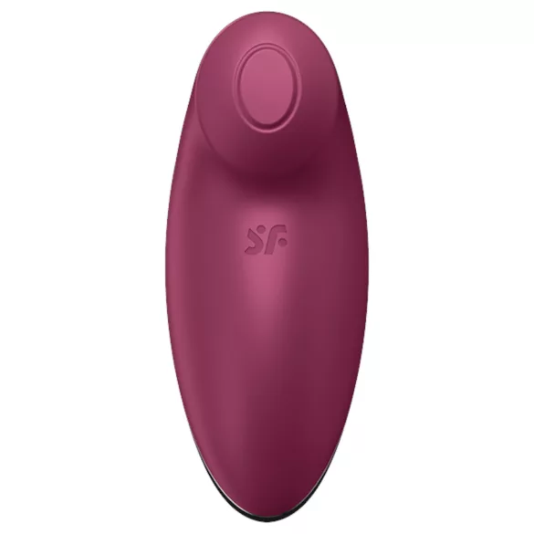 Satisfyer Tap & Climax 2 - 2-i-1 klitorisstimulator og vibrator (rød)