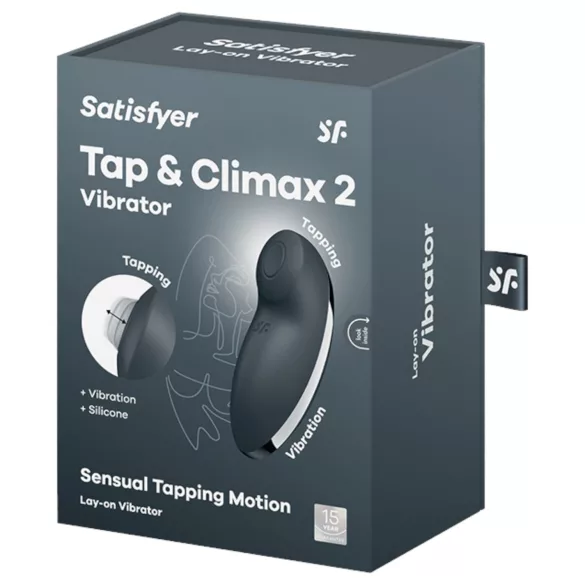 Satisfyer - klitorisvibrator 2i1 - grå
