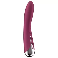 Satisfyer - G-punkt vibrator med roterende hoved - rød