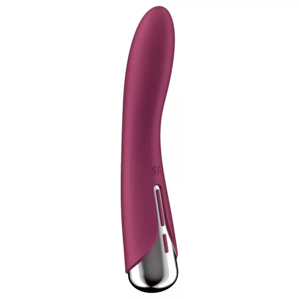 Satisfyer - G-punkt vibrator med roterende hoved - rød