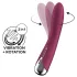 Satisfyer - G-punkt vibrator med roterende hoved - rød