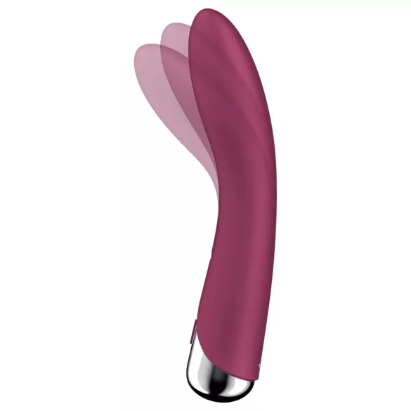 Satisfyer - G-punkt vibrator med roterende hoved - rød