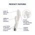 Satisfyer - rabbitvibrator med roterende klitorisarm - beige