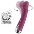 Satisfyer - G-punkt vibrator med roterende hoved - rød