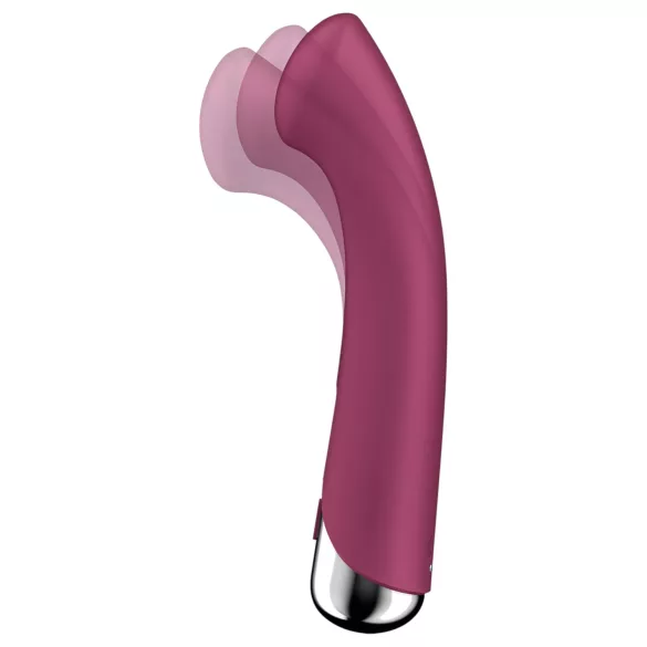 Satisfyer - G-punkt vibrator med roterende hoved - rød