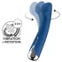 Satisfyer - G-punktsvibrator med roterende hoved - blå