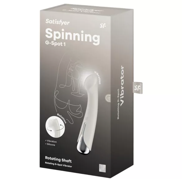 Satisfyer - G-punktsvibrator med roterende hoved - beige