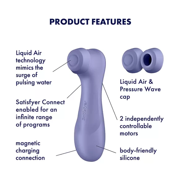 Satisfyer Pro 2 Gen3 - klitorisvibrator med lufttryk - lilla