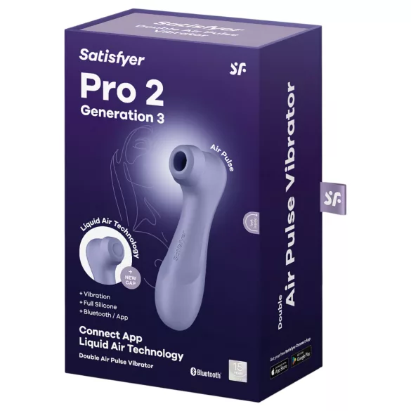 Satisfyer Pro 2 Gen3 - klitorisvibrator med lufttryk - lilla
