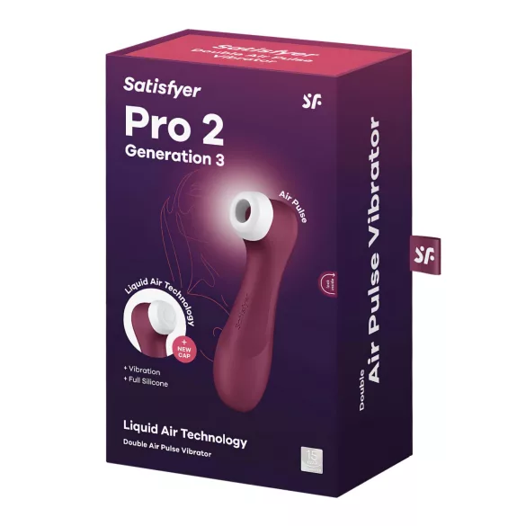 Satisfyer Pro 2 Gen3 - genopladelig lufttryks‑klitorisvibrator (rød)