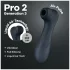 Satisfyer Pro2 Gen3 - klitorisvibrator med trykbølger - mørkegrå