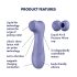 Satisfyer Pro 2 Gen3 - Genopladelig lufttryk klitorisstimulator (lilla)