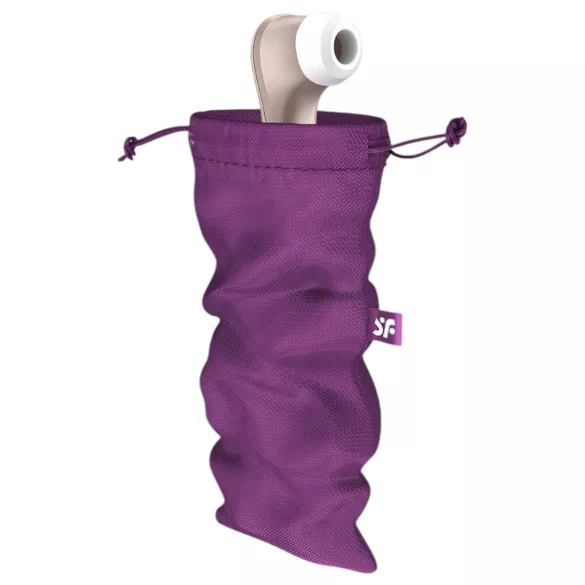 Satisfyer Treasure Bag L - diskret opbevaringstaske - medium (lilla)