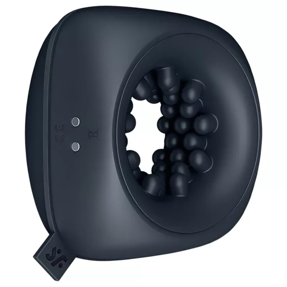 Satisfyer - penisring masturbator med vibration - genopladelig sort