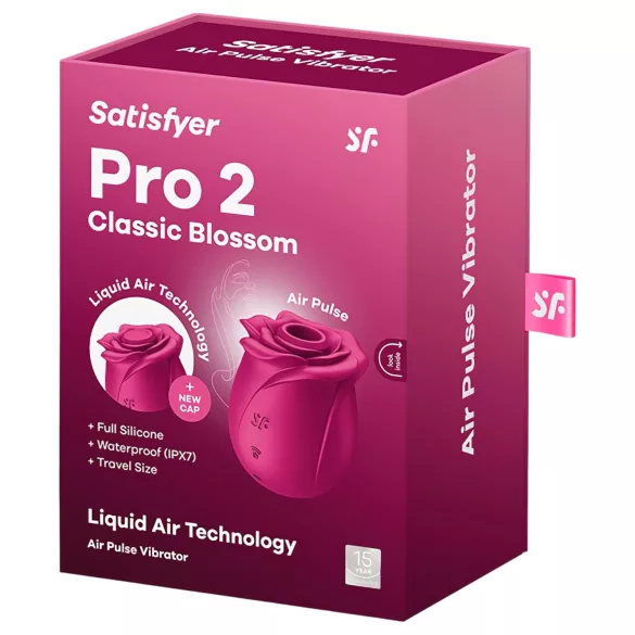 Satisfyer Pro 2 Classic Blossom - luftbølgestimulator til klitoris (rød)