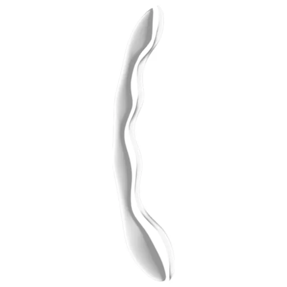 Satisfyer Cosmic Crest 2 - bølget ståldildo - sølv