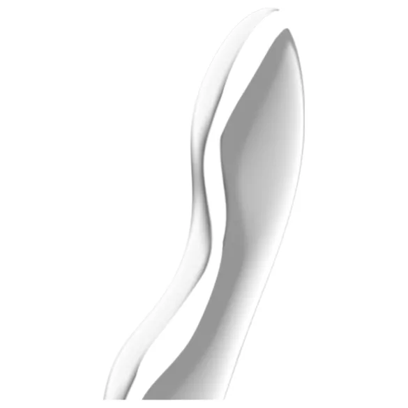 Satisfyer Cosmic Crest 2 - bølget ståldildo - sølv