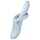 Satisfyer Heat Flex 4 - opvarmende vibrator med klitorisarm (blå)