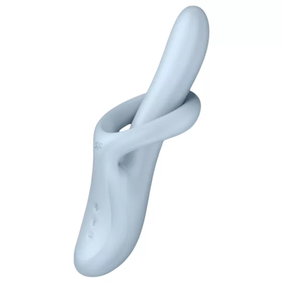 Satisfyer Heat Flex 4 - opvarmende vibrator med klitorisarm (blå)