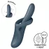 Satisfyer Heat Flex 4 - opvarmende vibrator med klitorisstimulator (grå)