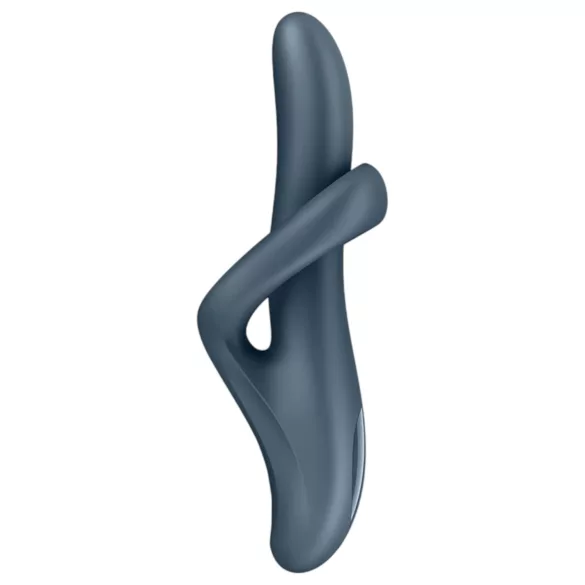 Satisfyer Heat Flex 4 - opvarmende vibrator med klitorisstimulator (grå)