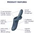 Satisfyer Heat Flex 4 - varmende klitorisvibrator med arm (grå)