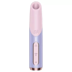   Satisfyer - klitorisvibrator med lufttryk - kompakt læbestiftform - lyserød