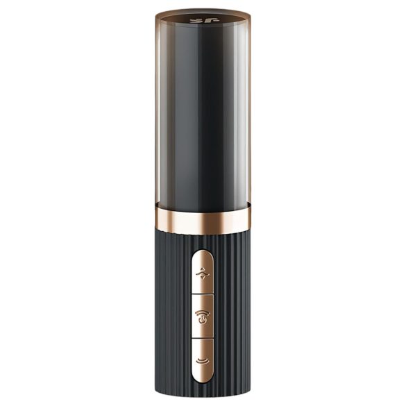 Satisfyer - klitorisvibrator med lufttryk - diskret læbestiftform - sort