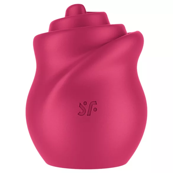 Satisfyer Tongue Twister - klitorisvibrator med roterende tunge - silikone pink