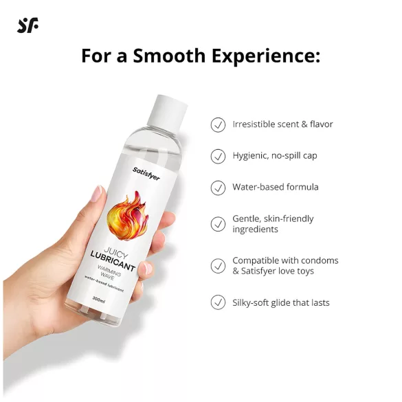 Satisfyer - glidecreme med varmende effekt - 300ml