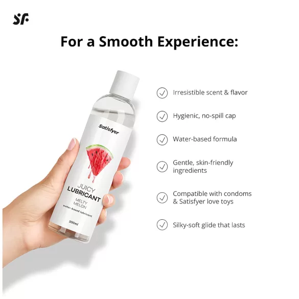 Satisfyer - glidecreme med smag - vandmelon - 300ml