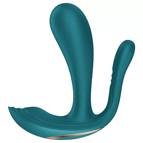 Satisfyer Top Secret+ - bærbar vibrator med 3 arme - grøn