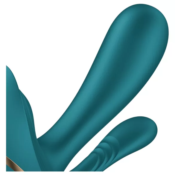Satisfyer Top Secret+ - bærbar vibrator med 3 arme - grøn