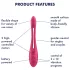 Satisfyer Elastic Game - fleksibel parvibrator (pink)