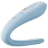 Satisfyer Double Classic - parvibrator (blå)