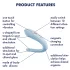 Satisfyer Double Classic - parvibrator (blå)