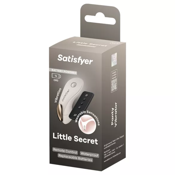 Satisfyer - trussevibrator - diskret - hvid