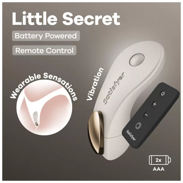 Satisfyer - trussevibrator - diskret - hvid