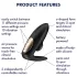 Satisfyer Pro 4 Couples - parvibrator med trykbølgeteknologi - sort