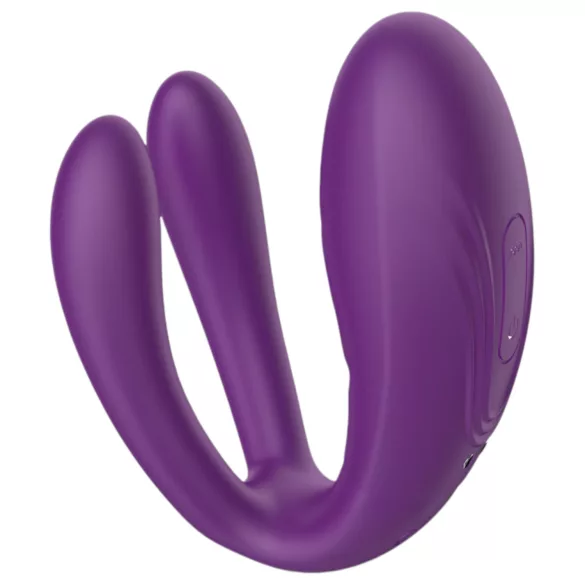 Mrow - parvibrator med 3 motorer - genopladelig vandtæt - lilla