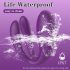 Mrow - genopladelig, vandtæt 3-motoret parvibrator (lilla)