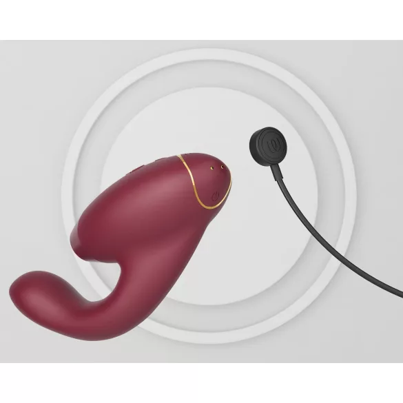 Womanizer Duo 2 - G-punkt vibrator med klitorisstimulator - rød