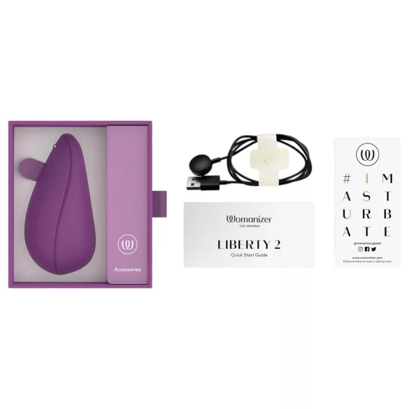 Womanizer Liberty 2 - klitorisvibrator med luftstimulation - lilla